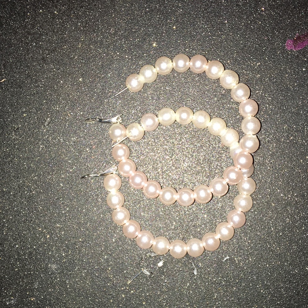 Pearl hoops